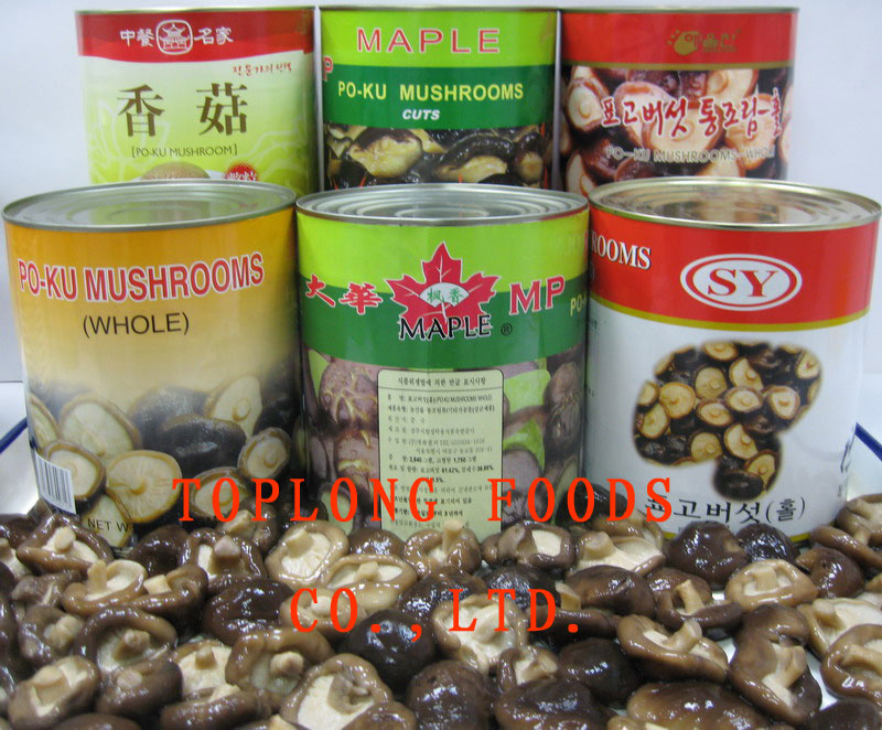 Canned PO-KU (Shiitake) Mushrooms whole