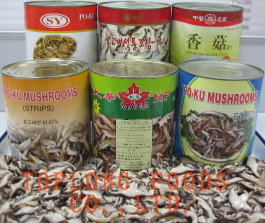 Canned PO-KU (Shiitake) Mushrooms Strips
